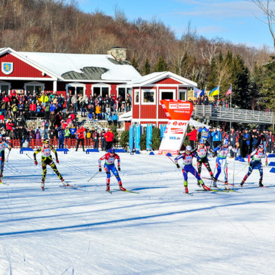 USA World Cup Biathlon skiers