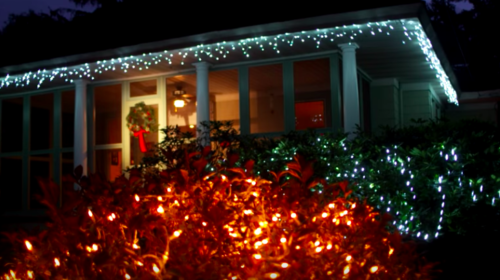 Holiday Decorations on house
